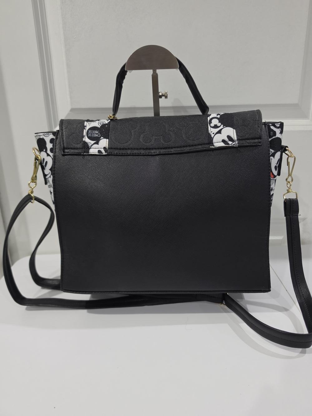 Mickey Mouse Black Satchel Bag with Graphic Straps - Picture 4 of 6